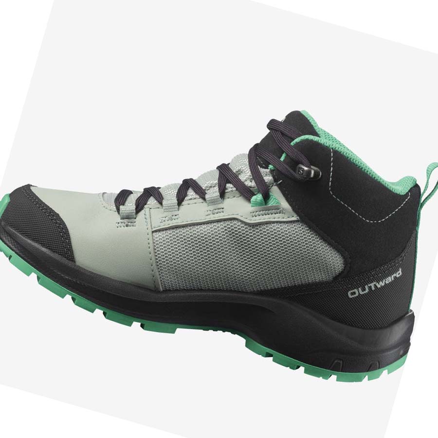 Salomon OUTWARD CLIMASALOMON™ WATERPROOF Çocuk Yürüyüş Ayakkabısı Nane | TR 2040WNB